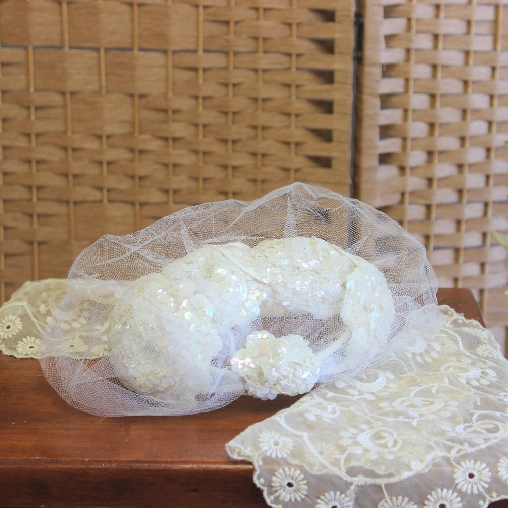 Vintage 1950s Bridal Headpiece